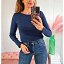 Camiseta Azul Frunce